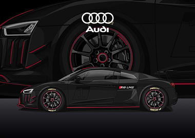 audi R8 black