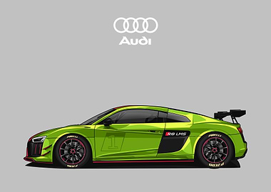 audi r8 green