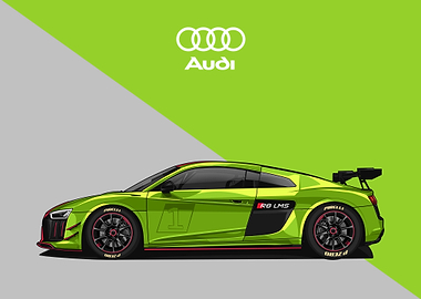 audi r8 green