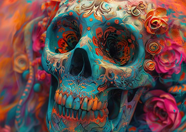 Psychedelic Skull