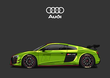 audi r8 green