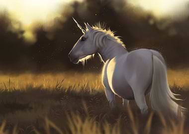 Unicorn in a Field