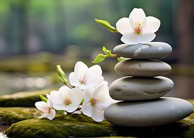 zen stones meditation