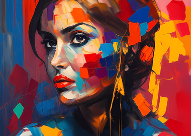 Digital Art Woman Painting