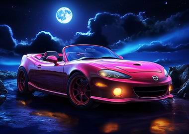 JDM car Mazda Familia Cabr