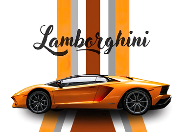 Orange Lamborghini