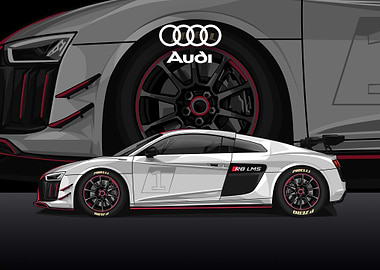 audi r8 white