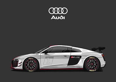 audi r8 white