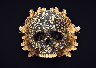 Floral skull
