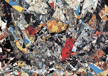 Collage art piece advertis