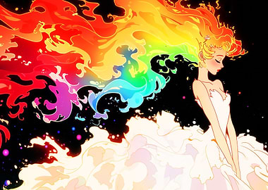 Rainbow Pretty Cute Model