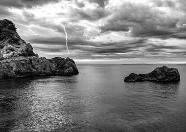 stormlight sea coast storm