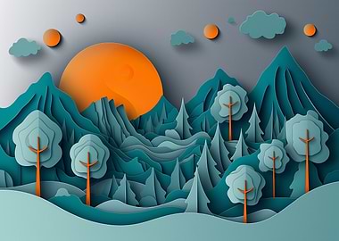 paper cut landscape 0502