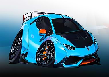 Lamborghini Huracan Tooned