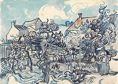 Old Vineyard with Peasant