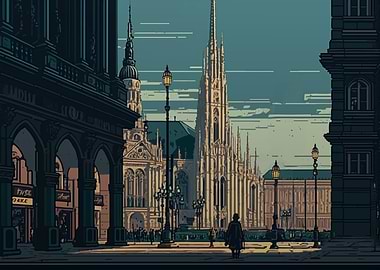 Vienna city Pixel Art