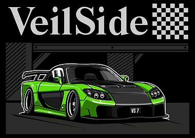 VeilSide RX 7 FD3S Green