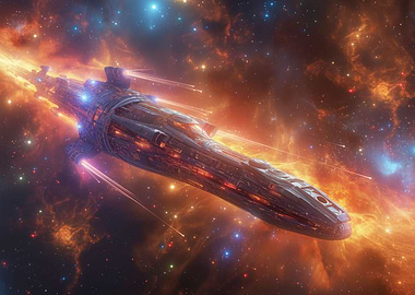 spacecraft traveling