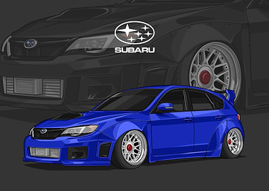 subaru impreza wrx blue