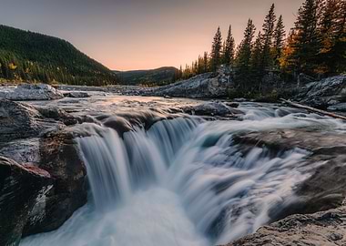 Elbow falls waterfall