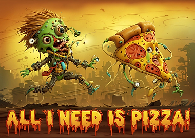 Bio Punk Pizza Zombie