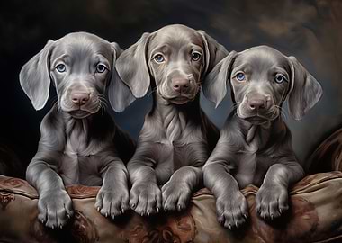Weimaraner puppies