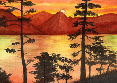 Sunset landscape