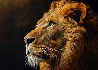 Lion head portrait