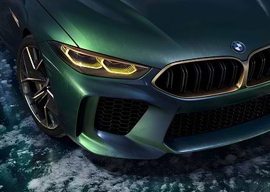 BMW M8 headlights