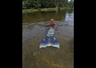 Mermaid in lake