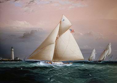 Yacht Chiquita in a Race