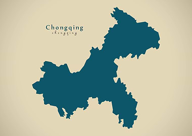Chongqing China map