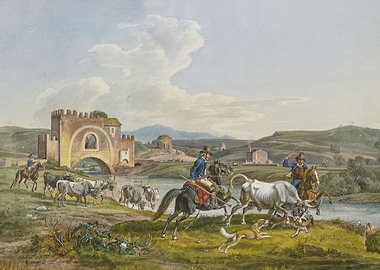 Roman campagnoli on horse