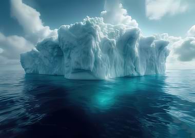 Iceberg in blue waters