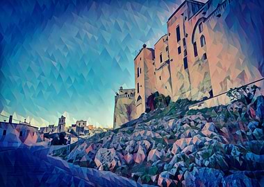 Ostuni village at sunset