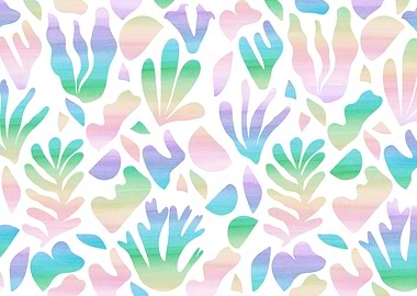 Rainbow Watercolor Shapes