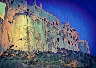 Ostuni village at sunset