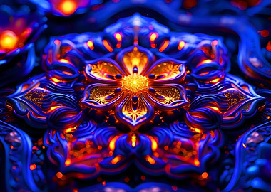 Elegant Fire Lava Flower