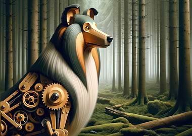Steampunk Collie Creation