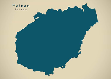 Hainan China map