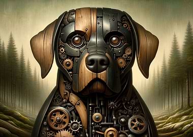 Rottweiler Steampunk Art