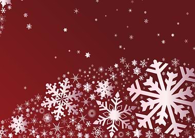 Winter Banner Of Snowflake