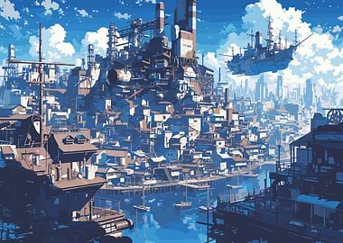 Fantasy Industrial City