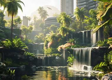 City Waterfall
