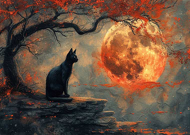 black cat moon