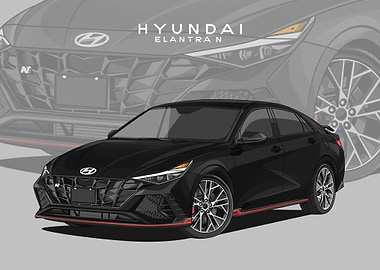 hyundai elantra n black