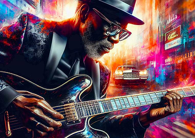 Bluesman in the City