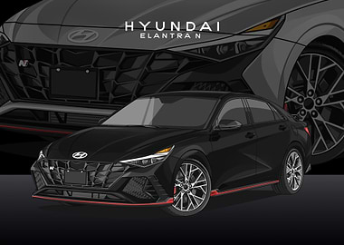 hyundai elantra n black
