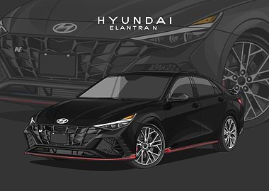 hyundai elantra n black
