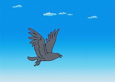 Crow Flying High